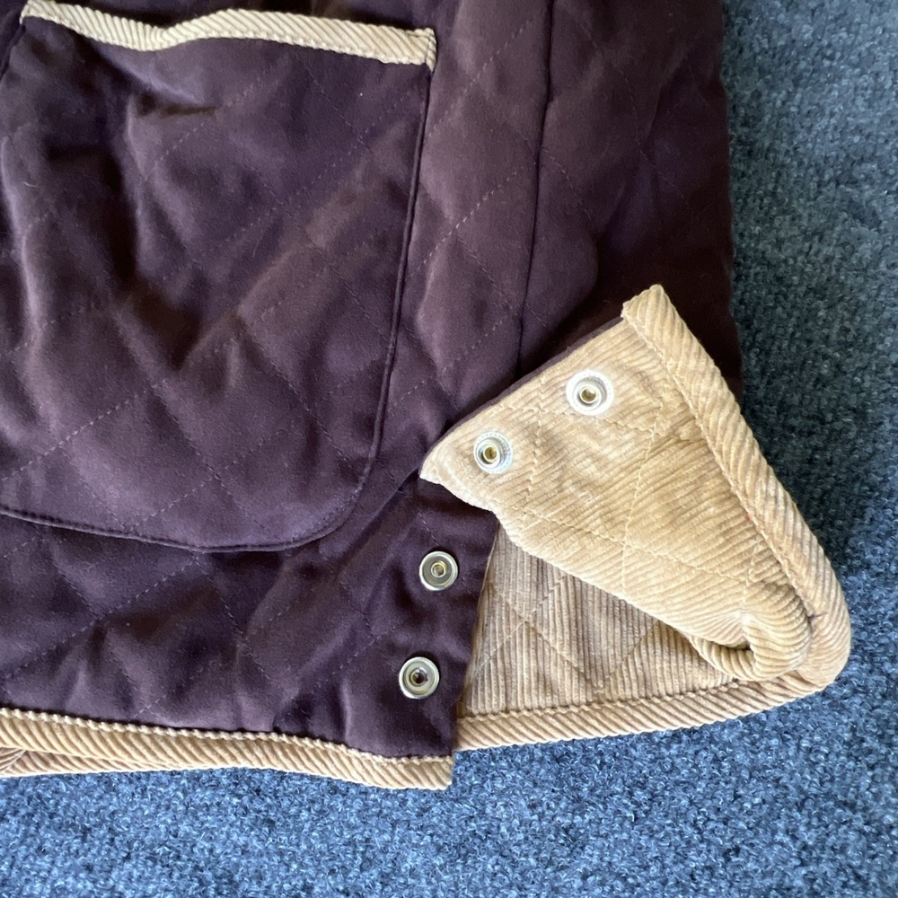NWT Denim & Co Womens Reversible Corduroy Quilted Barn Jacket Coat Snaps Sz XL - Picture 11 of 16